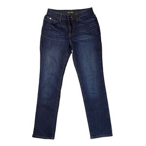 Lee Flex Motion Jeans Size 4 Petite  Regular‎ Fit Straight Leg Dark Wash Stretch